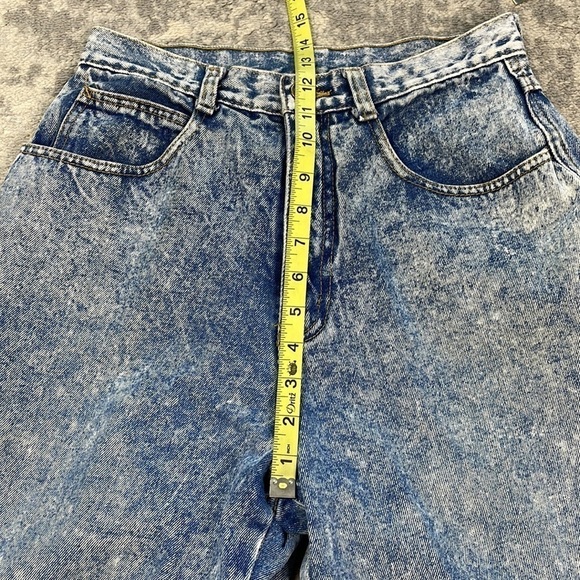 Vintage Rio Bleached Acid Wash High Rise Mom Jeans Straight Leg - Picture 6 of 11